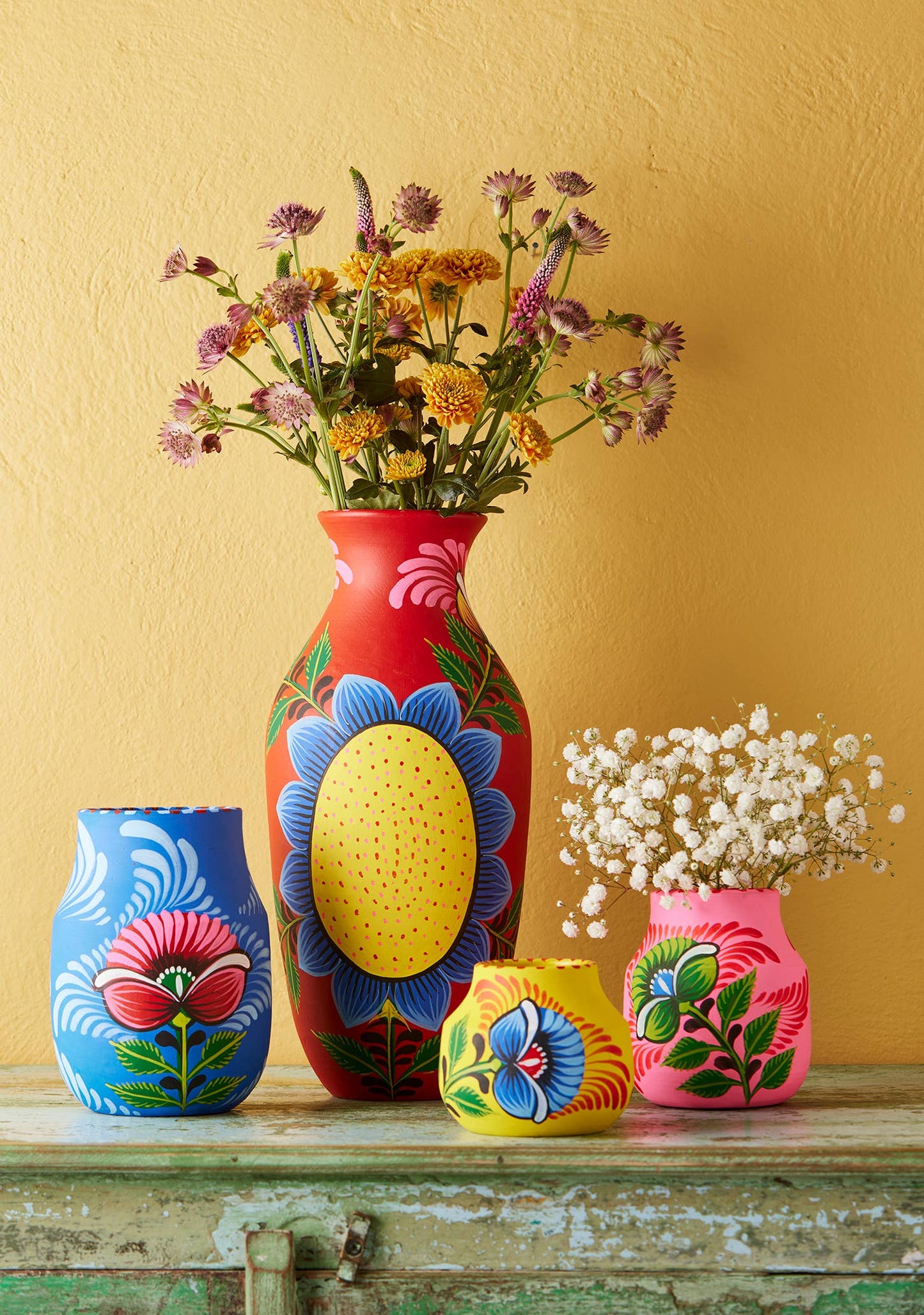 Handpainted Boyam Planter - Small