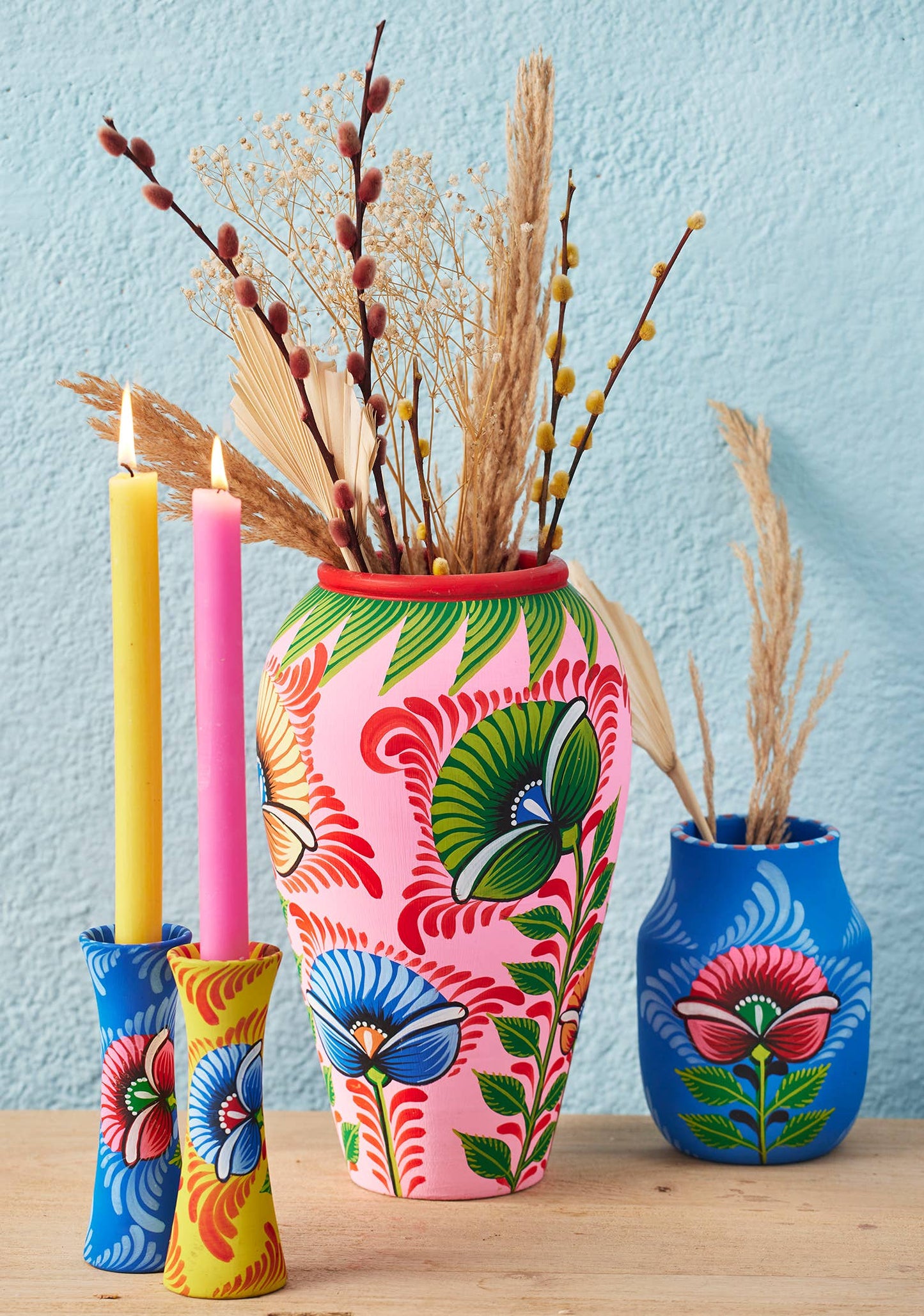 Shapla Handpainted Terracotta Vase