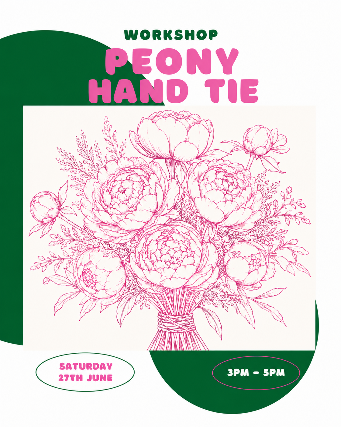 Summer Peony Hand Tie
