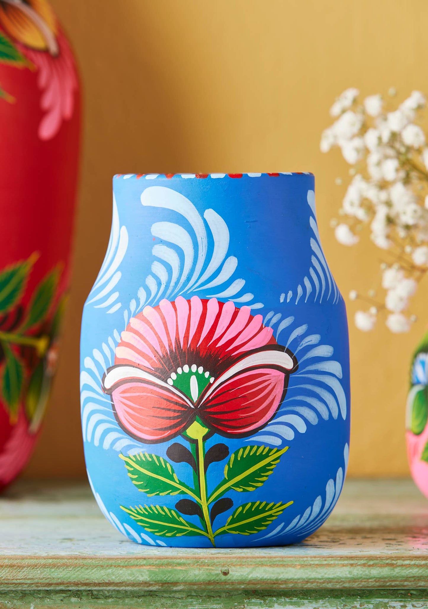 Handpainted Boyam Planter - Large