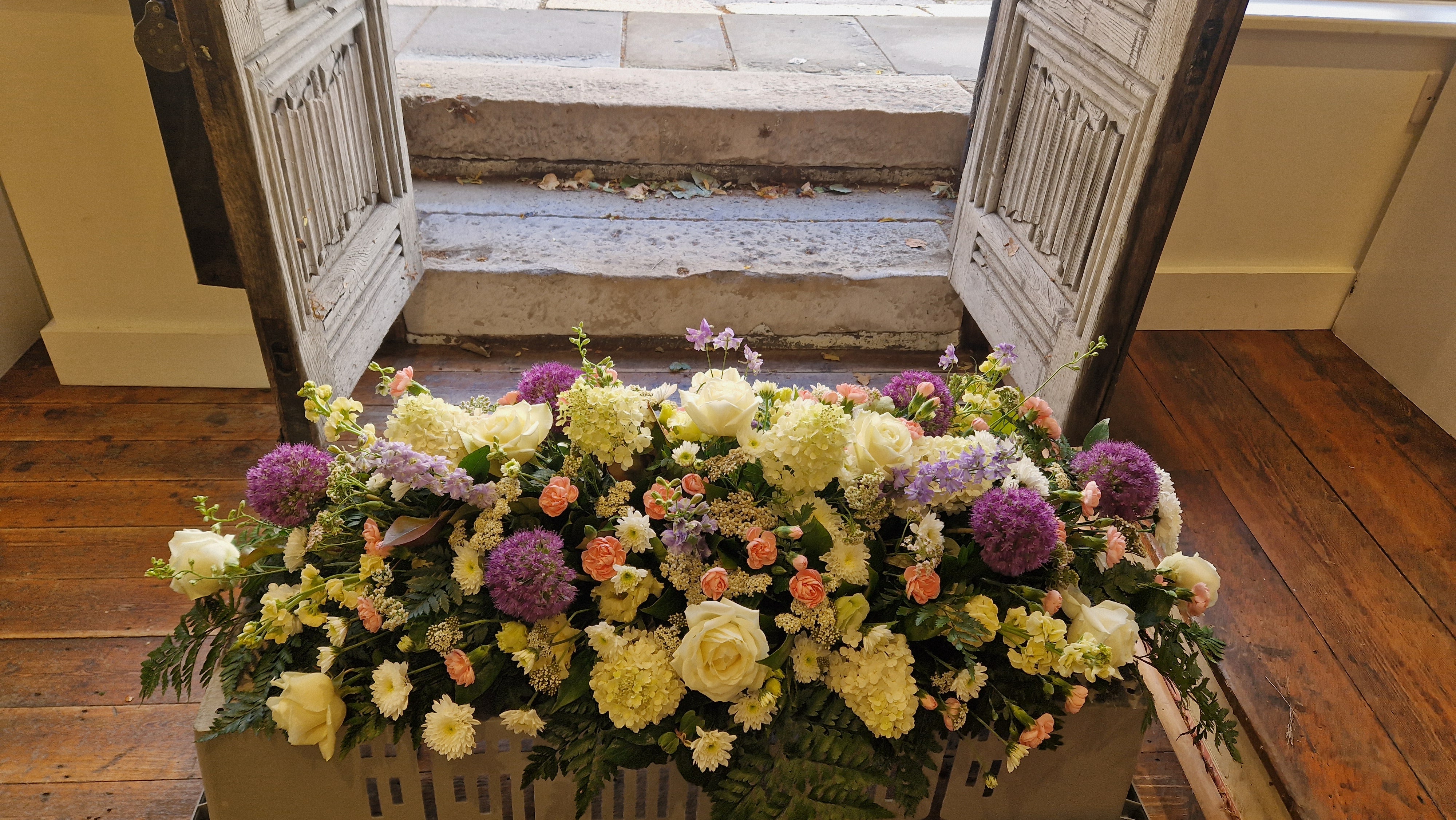 Casket Spray – Flowered Up