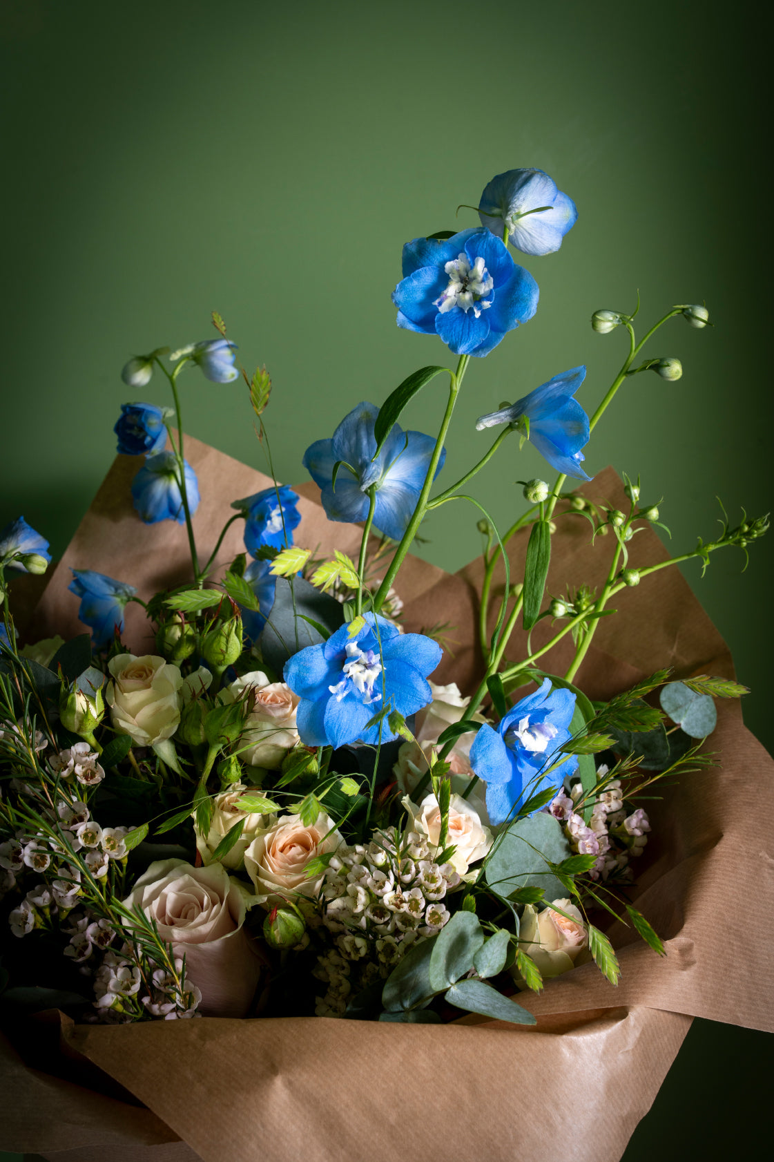 Summer Glow Bouquet: Blues and Pinks