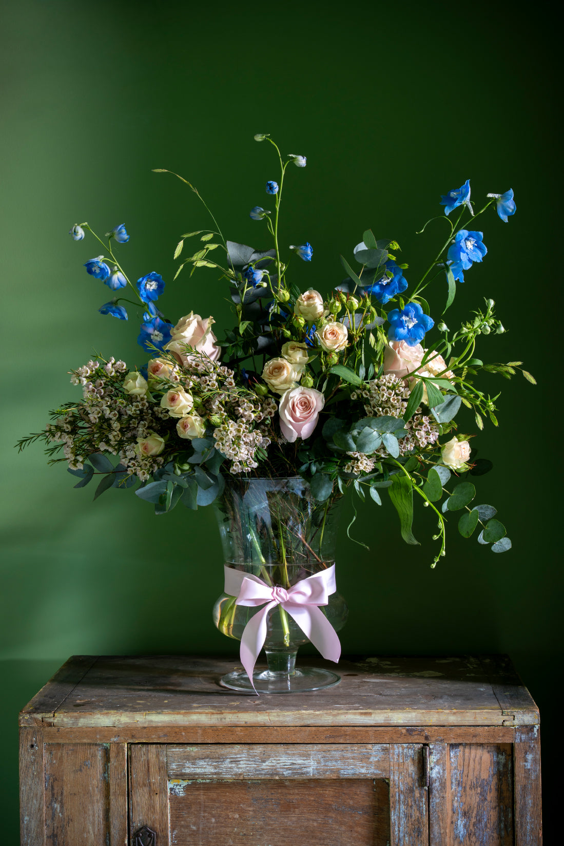 Summer Glow Bouquet: Blues and Pinks