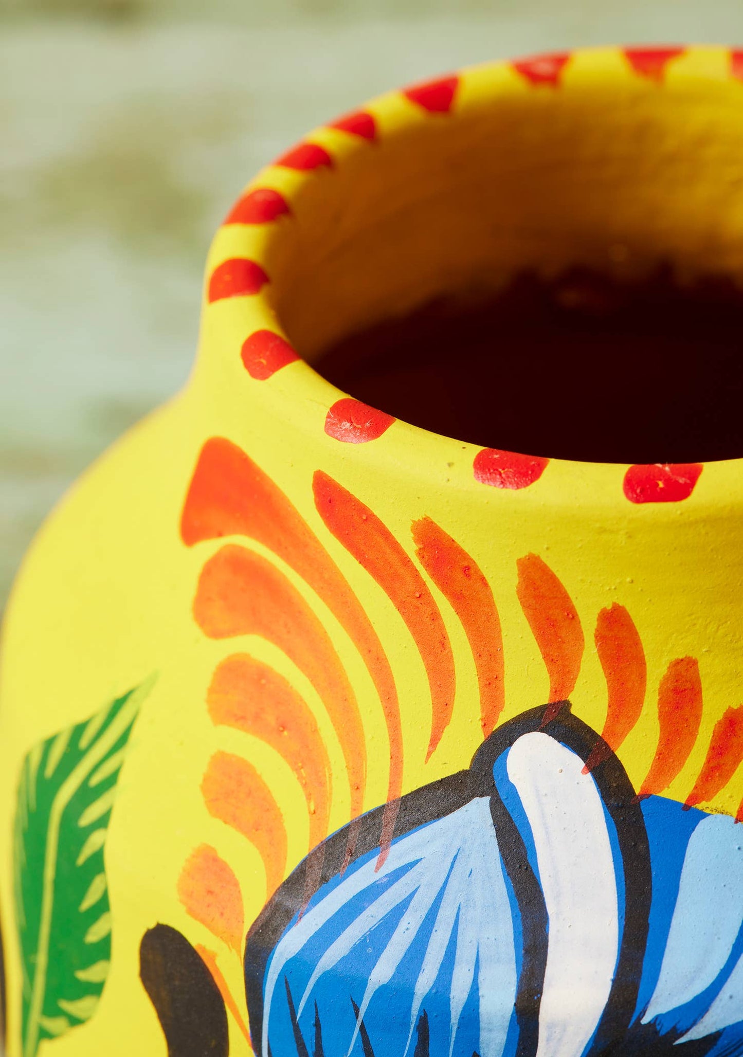 Handpainted Boyam Planter - Small