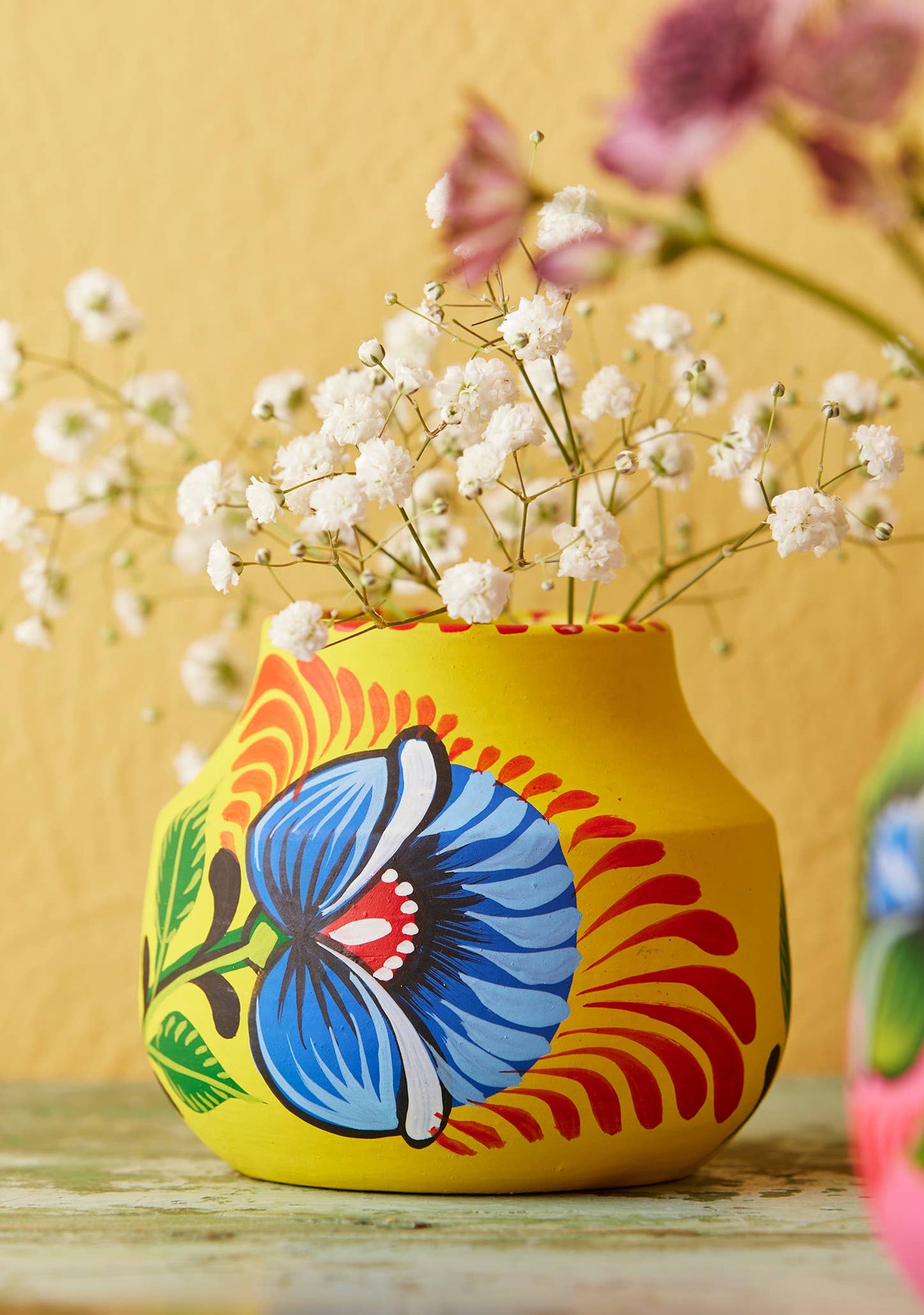 Handpainted Boyam Planter - Small